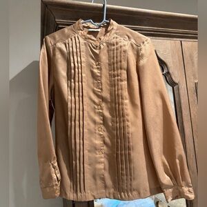 Large white pink shimmery blouse